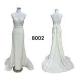 2002- Vestido de noiva de renda com cauda 