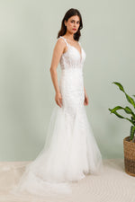 2006- Vestido de noiva sereia de renda 