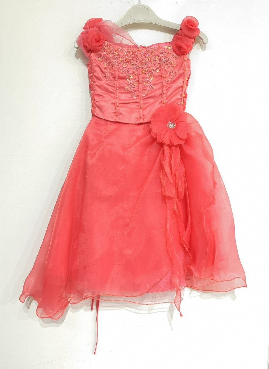 902 -Vestido de cerimónia salmão